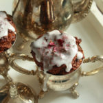 Rezept// Mitternachts Mini Muffins mit Blüten Staub [vegan]